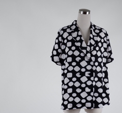 Áo nữ cộc tay cổ vest-A4