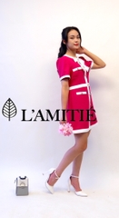 Đầm suông cao cấp đính nơ-VLT020223