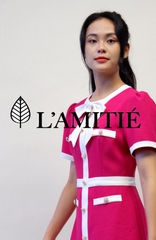 Đầm suông cao cấp đính nơ-VLT020223
