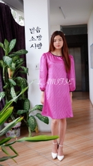 Váy lụa suông liền thân-VLT090423