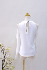 Sơ mi trắng hở vai-A55-M-T