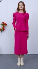 Áo dài tay pink-A81222
