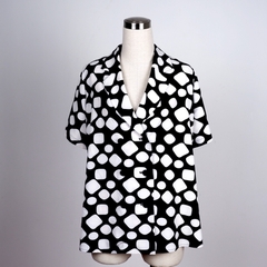 Áo nữ cộc tay cổ vest-A4