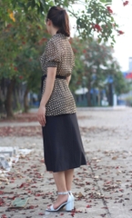 Áo chấm bi cộc tay -A31