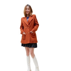 Vest dạ suông lót lông cao cấp-VE31222