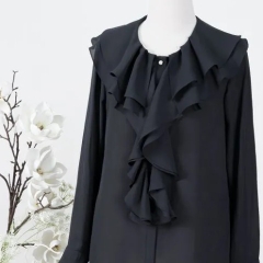 Áo dài tay cổ bèo-A6923