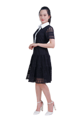 Đầm ren cổ đức phối-VLT3923