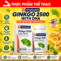 VitaHeath Ginkgo 2500 với DHA 30 viên