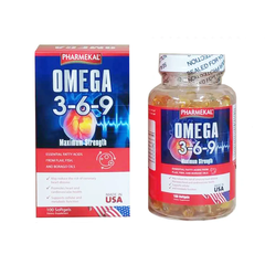 Viên Dầu Cá Pharmekal Omega 3-6-9 Maximum Streght 100 softgels (100 viên)
