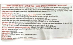 MASS GAINER ZERO (6kg)- Eric Favre