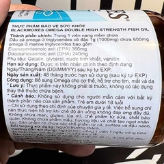 Blackmores Omega Double High Strength Fish Oil 90 viên