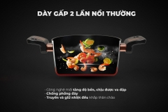 NỒI CHỐNG DÍNH ULTRA TITANIUM SUNHOUSE ST2210B-24