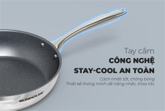 Chảo Sunhouse Mama 2 lớp nguyên khối DE26M