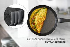 Chảo Sunhouse CT28 Plus 3 đáy 28Cm