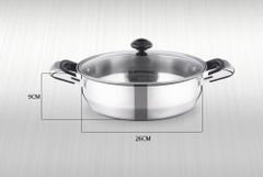 Nồi lẩu lẻ inox Sunhouse SHL26