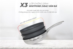 Chảo Sunhouse Mama 2 lớp nguyên khối DE26M