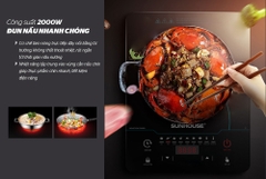 Bếp điện từ đơn Sunhouse 2200W SHD6863