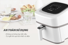 NỒI CHIÊN KHÔNG DẦU 4.5L SUNHOUSE MAMA SHD4086W