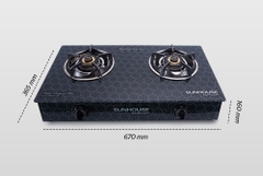 Bếp ga đôi Sunhouse Mama MMBB0787MT