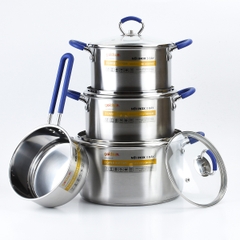 Bộ nồi inox Goldsun GH18 4308SG