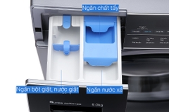 Máy giặt Aqua Inverter 9kg AQD-A900F.S bạc