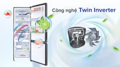 Tủ lạnh Aqua Inverter 320 lít AQR-B399MA(WHB)
