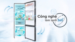 Tủ lạnh Aqua Inverter 320 lít AQR-B399MA(WHB)