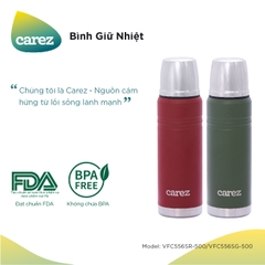 Bình giữ nhiệt Carez VFC556SR 500ml đỏ