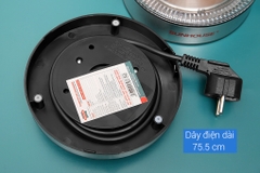 Bình đun siêu tốc thủy tinh Sunhouse 1.7 lít SHD1217 Đen