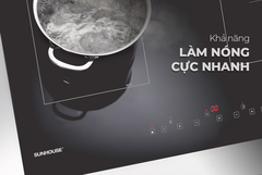 Bếp đôi điện từ SUNHOUSE SHBDI06-HT