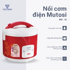 Nồi cơm điện Mutosi 1,8L Đỏ MR-16