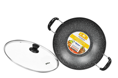 Chảo xào chống dính Goldsun có nắp GPA1001-32IH 32cm