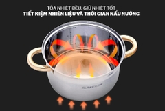 BỘ NỒI INOX 5 ĐÁY SUNHOUSE SH781