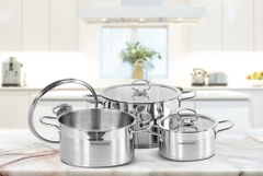 Bộ nồi inox Sunhouse 5 đáy SH784