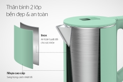 Ấm siêu tốc Sunhouse inox 2 lớp SHD1350