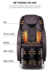 Ghế massage Havinco 550-nâu