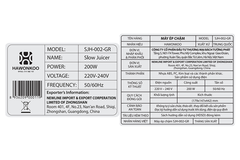 Máy ép chậm Hawonkoo SJH-002-GR