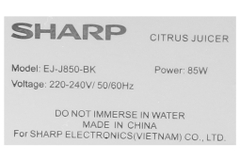 Máy vắt cam Sharp 85W EJ-J850-BK