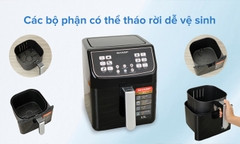 Nồi chiên không dầu Sharp KF-AF55EV-BK 5.5 lít
