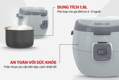 NỒI CƠM ĐIỆN 1.8L SUNHOUSE SHD8663