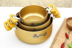 Bộ nồi ANOD 3C Sunhouse màu vàng SHD-8834