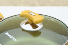 Bộ nồi ANOD 3C Sunhouse màu vàng SHD-8834