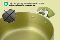 Bộ nồi ANOD Sunhouse màu xanh cốm SH8835