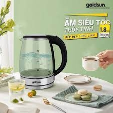 Ấm siêu tốc Goldsun Thủy Tinh 1.8L CH2701