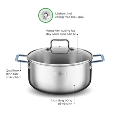 Bộ nồi chảo Elmich EL8075 16,20,22cm, chảo 26cm