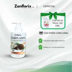 Zenflorix Dầu xả Florix Shine hỗ trợ dưỡng tóc mềm mượt giúp ngăn rụng tóc dầu  gội