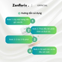 Zenflorix Dầu xả Florix Shine hỗ trợ dưỡng tóc mềm mượt giúp ngăn rụng tóc dầu  gội