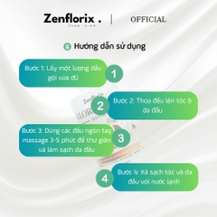Zenflorix Dầu gội Florix Shine hỗ trợ làm sạch gàu và giảm ngứa da đầu dầu  gội