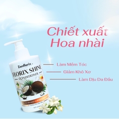 Zenflorix Dầu xả Florix Shine hỗ trợ dưỡng tóc mềm mượt giúp ngăn rụng tóc dầu  gội