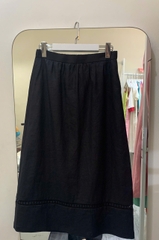 SONO - Chân váy linen dài phối ren